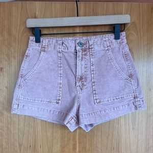 American Eagle Outfitters Pink Corduroy Shorts Size 2
